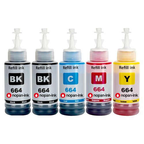 compatible pour Epson 6641 6642 6643 6644 Noir Couleurs Pack 5 4000 6500 pages