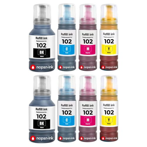 compatible pour Epson 102 C13T03R140 C13T03R240 C13T03R340 C13T03R440 Pack 8 4000 6500 pages