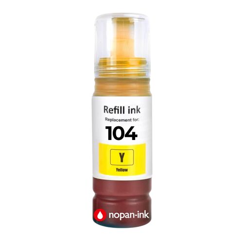 compatible pour Epson E104Y C13T00P440 104 jaune 70 ml 4500 pages