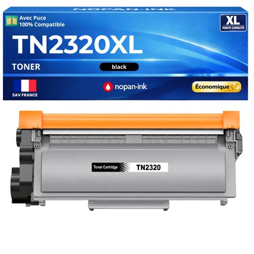 TN2320XL TN-2320XL Toner compatible pour Brother DCP L2500D L2520DW L2540DN HL L2300D L2365DW MFC L2740DW Noir avec puce 5200 pages