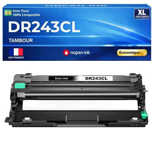 DR-243 DR243 DR243CL DR-243CL Tambour universel compatible pour Brother unité image laser rendement 18000 pages haute capacité