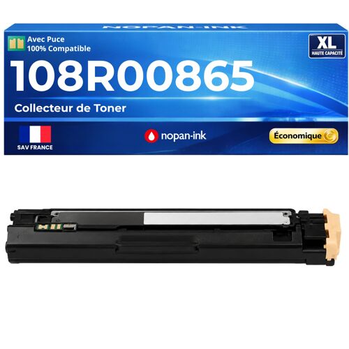Collecteur de toner 108R00865 108 R 00865 compatible pour Xerox Phaser 7500 Series Haute capacité 20000 pages