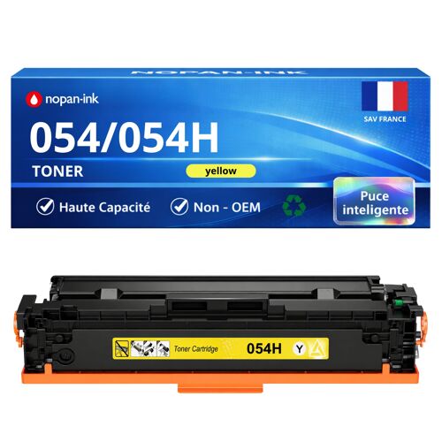 Toner 3025C002 054 H compatible pour Canon Jaune Haute capacité avec puce 2300 pages Pack 1