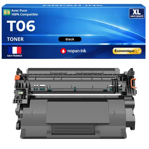 T06 3526C002 Toner compatible pour Canon i-SENSYS X 1643P iR 1643i iR 1643iF Noir Haute capacité avec puce 20000 pages