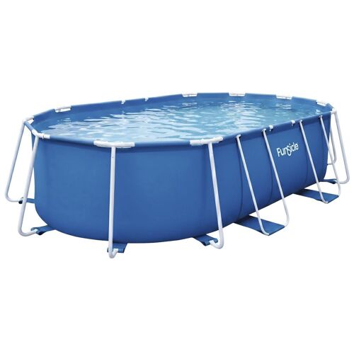 Habitat Et Jardin Tina Piscine hors sol Oval Bleu