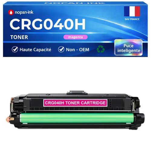 040H CRG040H CRG-040H 0457C001 toner Magenta compatible pour Canon LBP 710Cx LBP 712Cdn LBP 712Cx avec puce 10000 pages