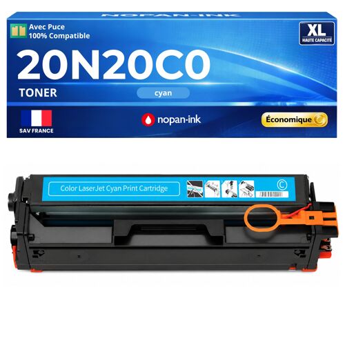 20N20C0 Toner Cyan compatible pour Lexmark CX331 CX431 avec puce haute capacité rendement 1500 pages impression laser couleur