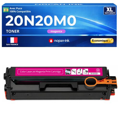 20N20M0 Toner Magenta compatible pour Lexmark CX331 CX431 avec puce haute capacité rendement 1500 pages impression laser couleur