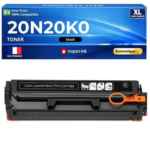 20N20K0 Toner Noir compatible pour Lexmark CX331 CX431 avec puce haute capacité rendement 1500 pages impression laser nette bureau