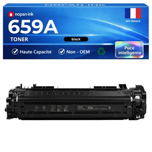 W2010A 659A toner Noir compatible pour HP M856dn M856x M776dn M776z M776zs E85055dn haute capacité avec puce 16000 pages