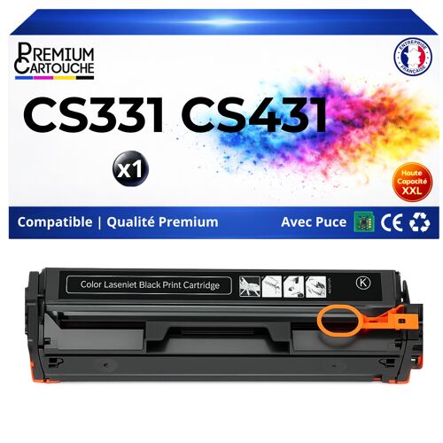 20N20K0 Toner Noir compatible pour Lexmark CS331dw CS431dw CX331adwe CX431adw avec puce haute capacité 1500 pages laser nettes