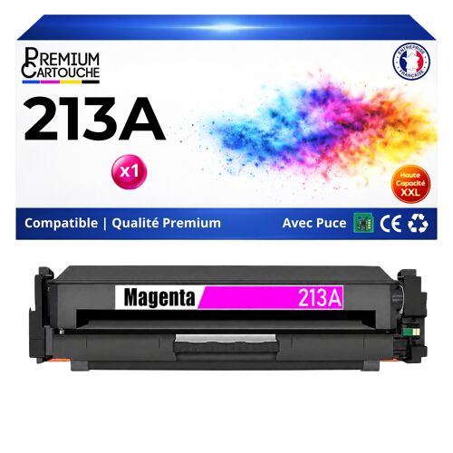 W2132A HT213A Toner Magenta compatible pour HP Color LaserJet Enterprise 5700dn 6700dn 6701dn MFP 5800dn 6800dn avec puce 3000p