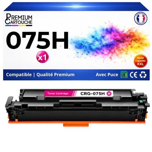 075H CRG075H 6367C002 W2193X toner compatible pour Canon i-SENSYS LBP 646Cdw LBP 647Cdw MF 664Cdw Magenta avec puce 2500 pages