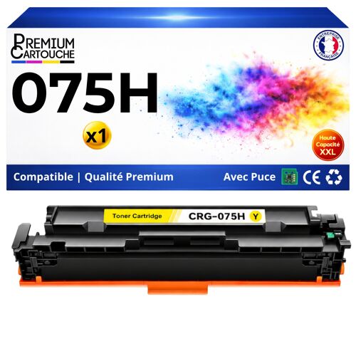 075H CRG075H 6366C002 W2192X toner compatible pour Canon i-SENSYS LBP 646Cdw LBP 647Cdw MF 664Cdw Jaune avec puce 2500 pages