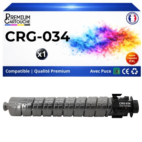 CRG034 CRG-034 034 9454B001 toner compatible pour Canon i-SENSYS MF 810 Cdn MF 820 Cdn imageRUNNER C 1225 Noir 12000 pages