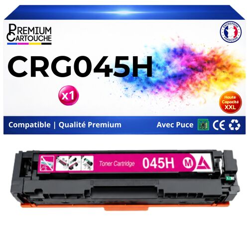 045H CRG045H CRG-045H Toner Magenta compatible pour Canon iSENSYS LBP611Cn LBP613Cdw MF631Cn MF633Cdw avec puce 2500 pages