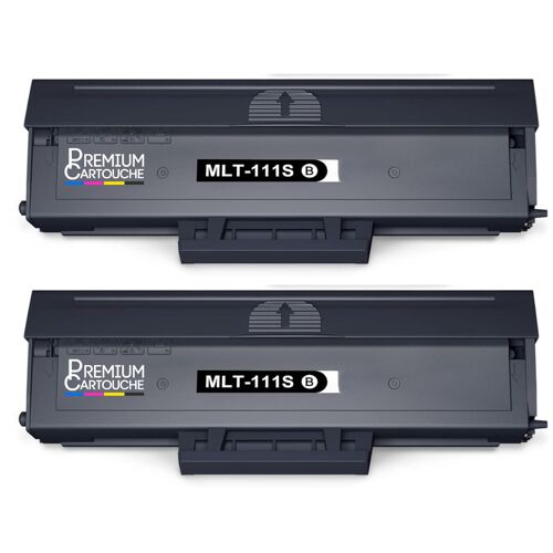 Pack 2 Toner MLT-D111L MLT D111L compatible pour Samsung Xpress M2020 M2020W Noir Haute capacité avec puce 1800 pages