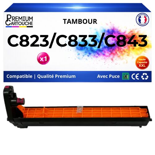 Tambour 46438002 compatible pour OKI Magenta 30000 pages Pack 1