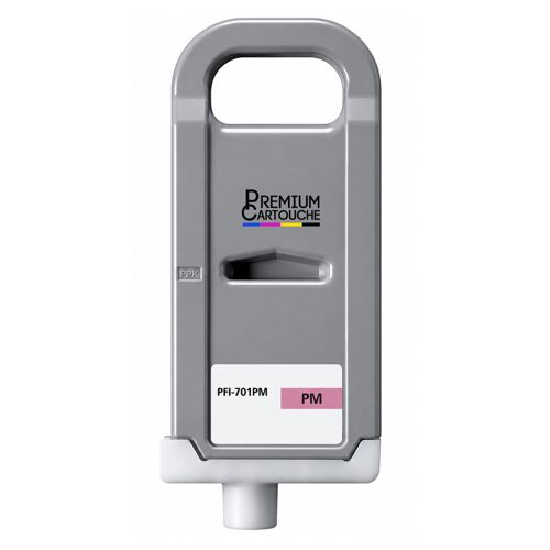 Cartouche PFI-701 PM compatible pour Canon Magenta Photo Haute capacité avec puce encre pigmentée 700 ml Pack 1