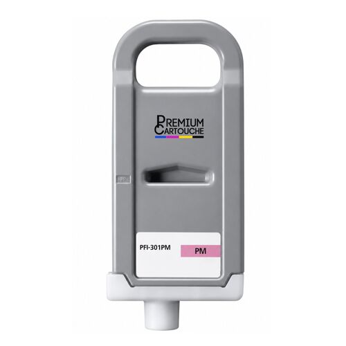 Cartouche PFI-301 PM compatible pour Canon Magenta Photo Haute capacité avec puce encre pigmentée 700 ml Pack 1