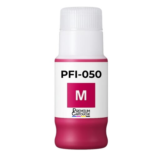 Bouteille encre pigmentée PFI-050M 5700C001 compatible pour Canon Magenta 70 ml Pack 1