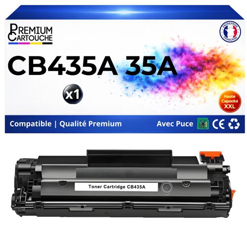 Toner CB435A 35A CB 435A compatible pour HP LaserJet Noir Haute capacité avec puce 2000 pages