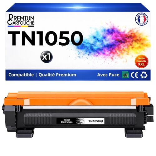 Toner TN-1050 TN 1050 compatible pour Brother DCP 1510 HL 1110 MFC 1810 Noir Haute capacité avec puce