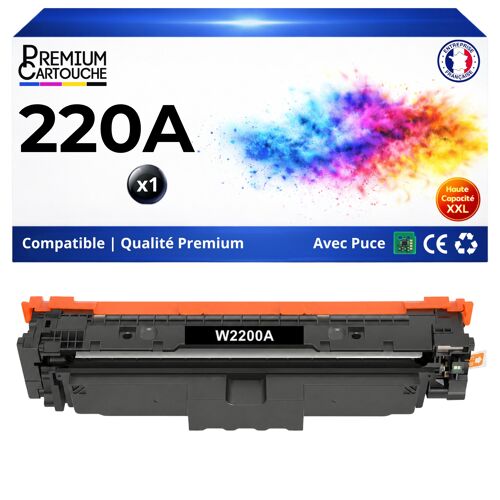 W2200A 220A Toner Noir compatible pour HP Color LaserJet Pro 4202dn 4202dw MFP 4302fdw 4302dw haute capacité avec puce