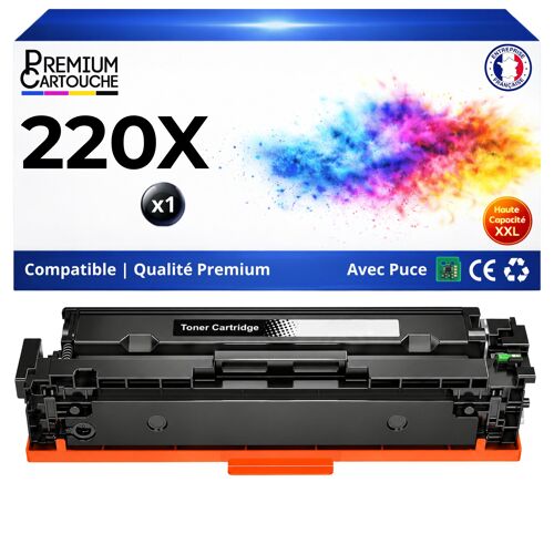 W2200X 220X Toner Noir compatible pour HP 4202dn 4202dw 4302dw 4302fdw haute capacité avec puce 7500 pages rendement élevé laser