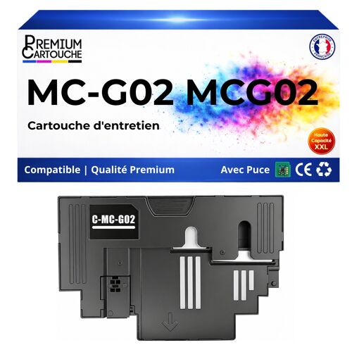 MC-G02 4589C001 Cartouche de maintenance compatible pour Canon Pixma G1420 G1430 G1520 G2420 G2430 Pack 1