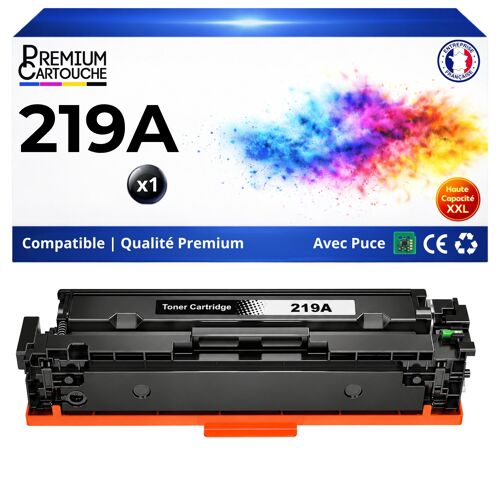 W2190A 219A Toner Noir compatible pour HP Color LaserJet Pro 3202dn 3202dw 3302fdw MFP 3302dw 3302fdn 1300 pages