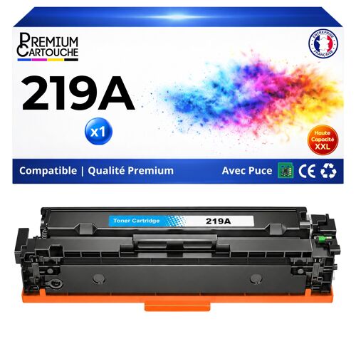 W2191A 219A Toner Cyan compatible pour HP 3202dn 3202dw 3302fdw MFP 3302dw 3302fdn haute capacité avec puce 1200 pages