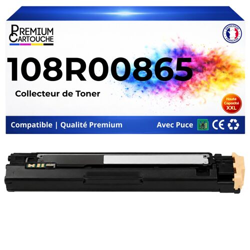 Collecteur de toner 108R00865 108 R 00865 compatible pour Xerox Phaser 7500 Series Haute capacité 20000 pages