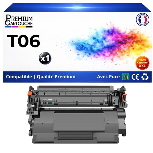 T06 3526C002 Toner compatible pour Canon i-SENSYS X 1643P iR 1643i iR 1643iF Noir Haute capacité avec puce 20000 pages