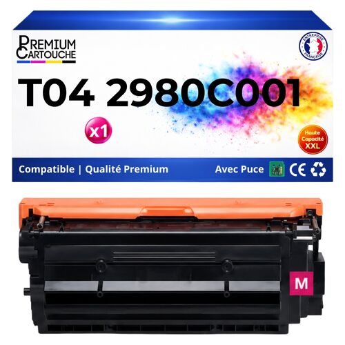T04 2978C001 Toner compatible pour Canon C475i III C477iZ Magenta avec puce 27500 pages