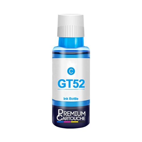 compatible pour HP GT52 GT 52 M0H54AE Cyan 8000 pages 70 ml