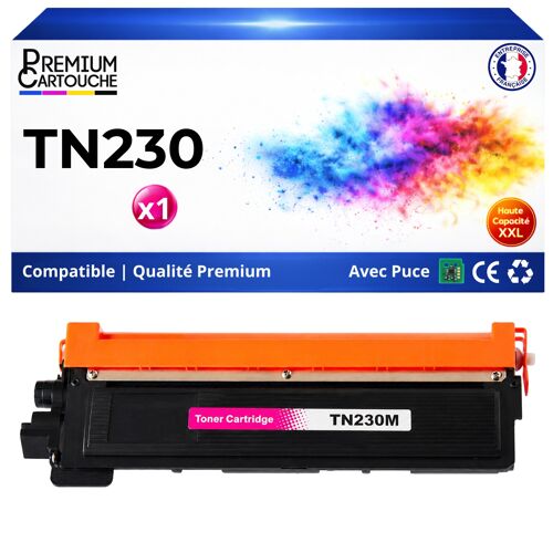 TN230 TN-230M TN230M Toner compatible pour Brother DCP9010CN HL3040CN HL3070CW MFC9120CN 9320CW Magenta avec puce 1400 pages