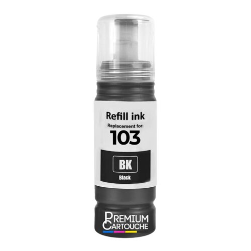 compatible pour Epson C13T00S14A 103 E103B noir 70ml 4500 pages