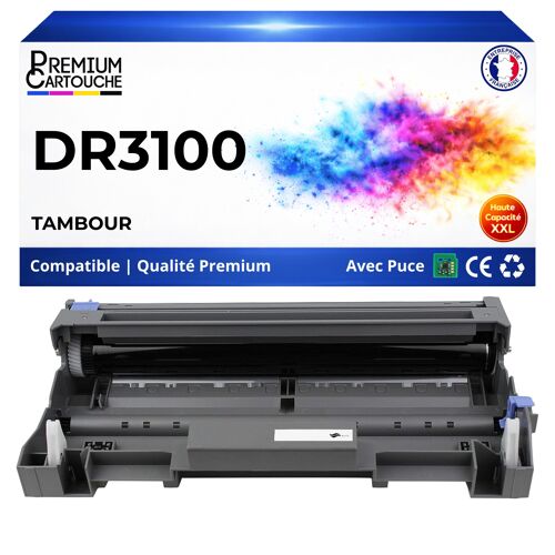 DR-3100 DR3100 DR-3200 DR3200 Tambour compatible pour Brother Noir haute capacité 25000 pages unité d'imagerie longue durée laser
