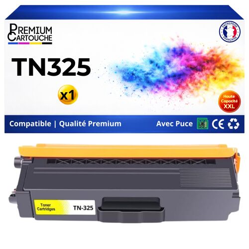 TN320 TN-320 TN325 TN-325 Toner Jaune compatible pour Brother DCP 9055CDN HL 4140CN 4150CDN avec puce rendement 3500 pages