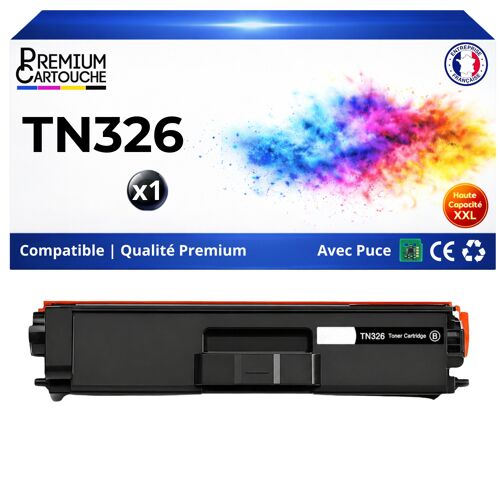 TN321 TN-321 TN326 TN-326 Toner Noir compatible pour Brother DCP 9055CDN HL 4140CN 4150CDN avec puce rendement 4000 pages