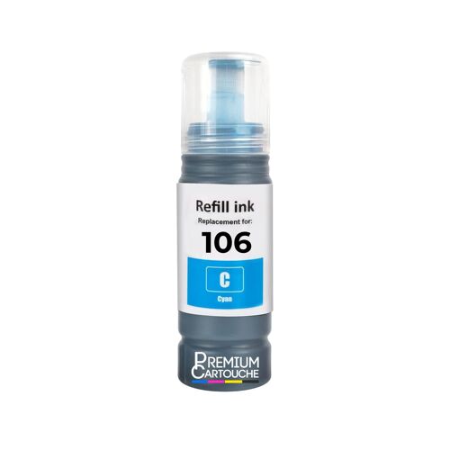 compatible pour Epson C13T00R240 106 106C cyan 6000 pages haute capacité
