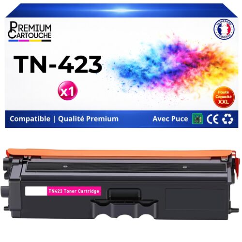 TN-423 TN423 TN-421 TN421 compatible Brother toner Magenta avec puce 4000 pages HL-L8260CDW HL-L8360CDW MFC-L8690CDW