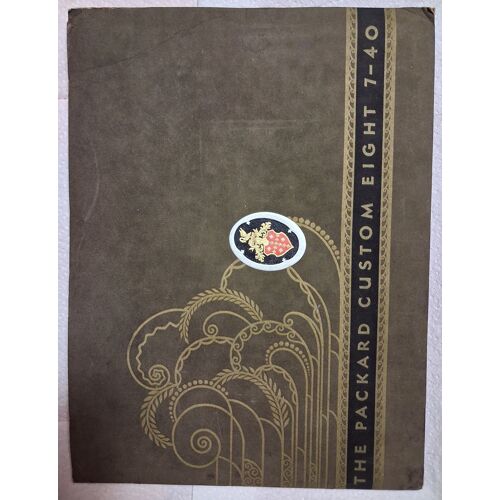 The Packard Custom Eight 7-40 ; Catalogue Original 1930, Complet : 11 Planches + Le "Mechanical Features Catalogue".