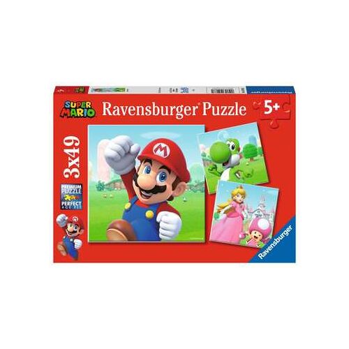 Ravensburger Puzzles 3x49 p - Super Mario
