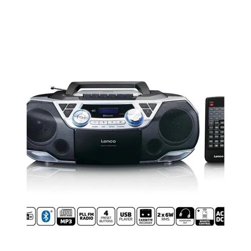 Radio CD Cassette Portable - SCD-720SI - DAB+ - Bluetooth 5.0 - Enregistreur de cassettes