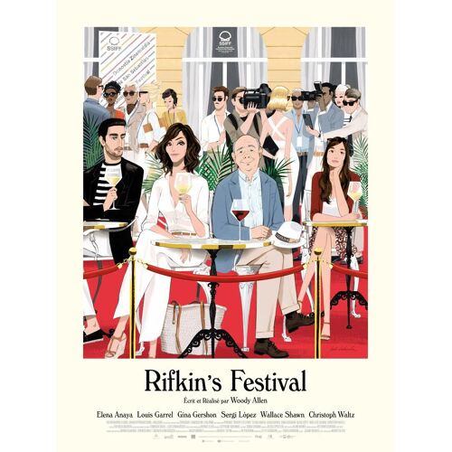 Rifkin S Festival - Véritable Affiche De Cinéma Roulée - Format 40x60 Cm - De Woody Allen Avec Elena Anaya, Louis Garrel, Gina Gershon, Sergi Lopez, Wallace Shawn, Christoph Waltz - 2020
