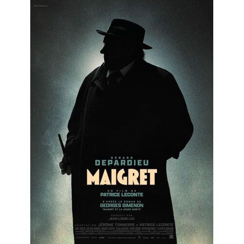 Maigret - Véritable Affiche De Cinéma Roulée - Format 40x60 Cm - De Patrice Leconte Avec Gérard Depardieu, Anne Loiret, Aurore Clément, Mélanie Bernier, Jade Labeste - 2022