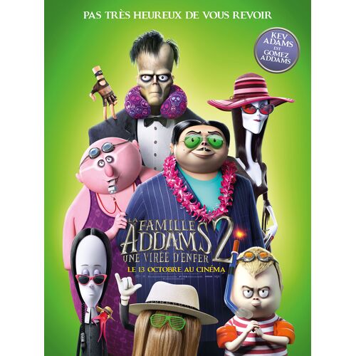 La Famille Addams 2, Une Virée D'Enfer - Véritable Affiche De Cinéma Roulée - Format 40x60 Cm - De Conrad Vernon, Greg Tiernan Avec Les Voix De Oscar Isaac, Charlize Theron - Animation - 2021