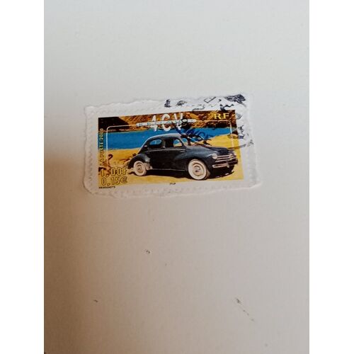 France Timbre 1,00 0,15 Oblitéré Yvert Y&T N° 3319 Renault 4cv De 2000